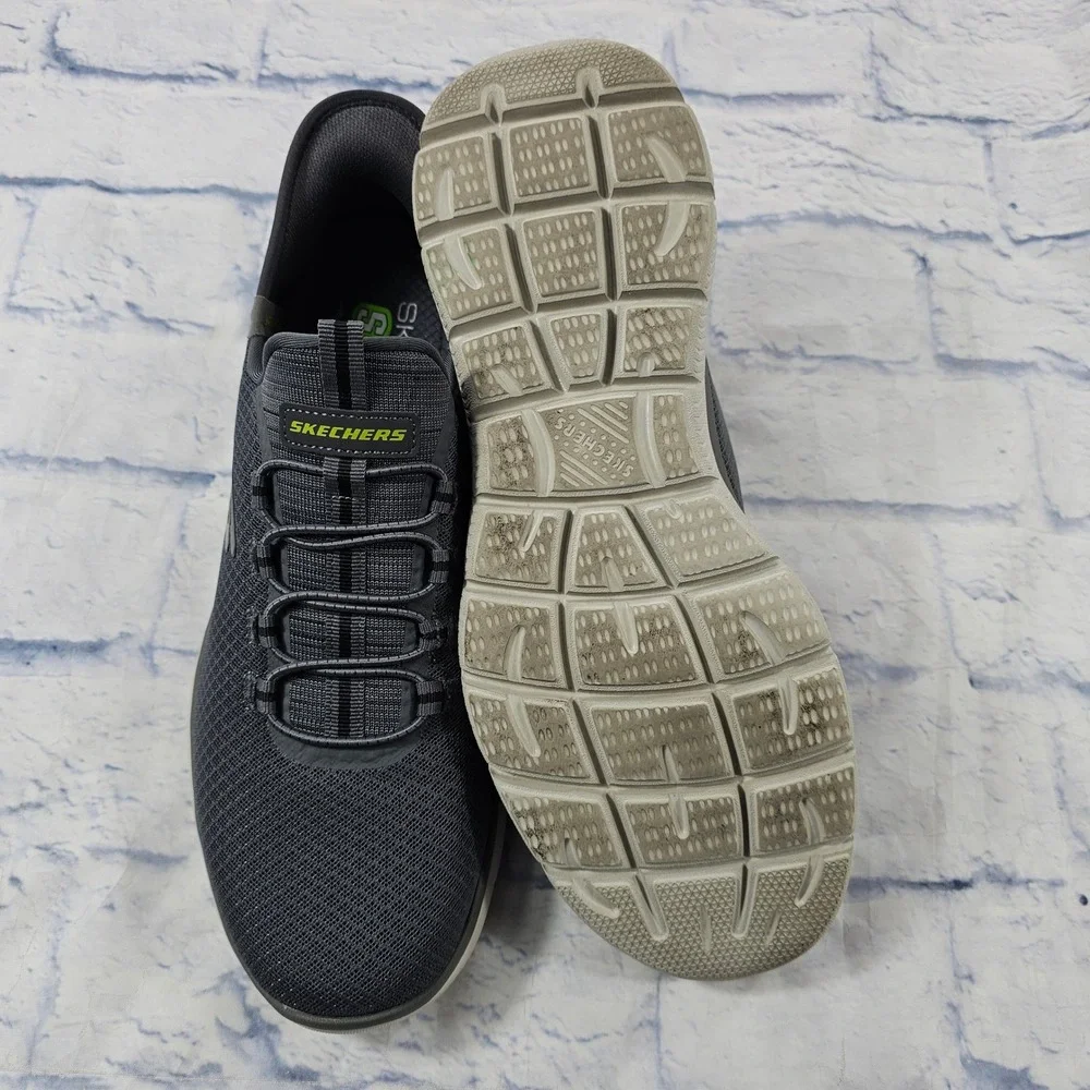 Skechers Summits High Range Mens 10.5 Grey Hands Free Walking Sneakers 232457